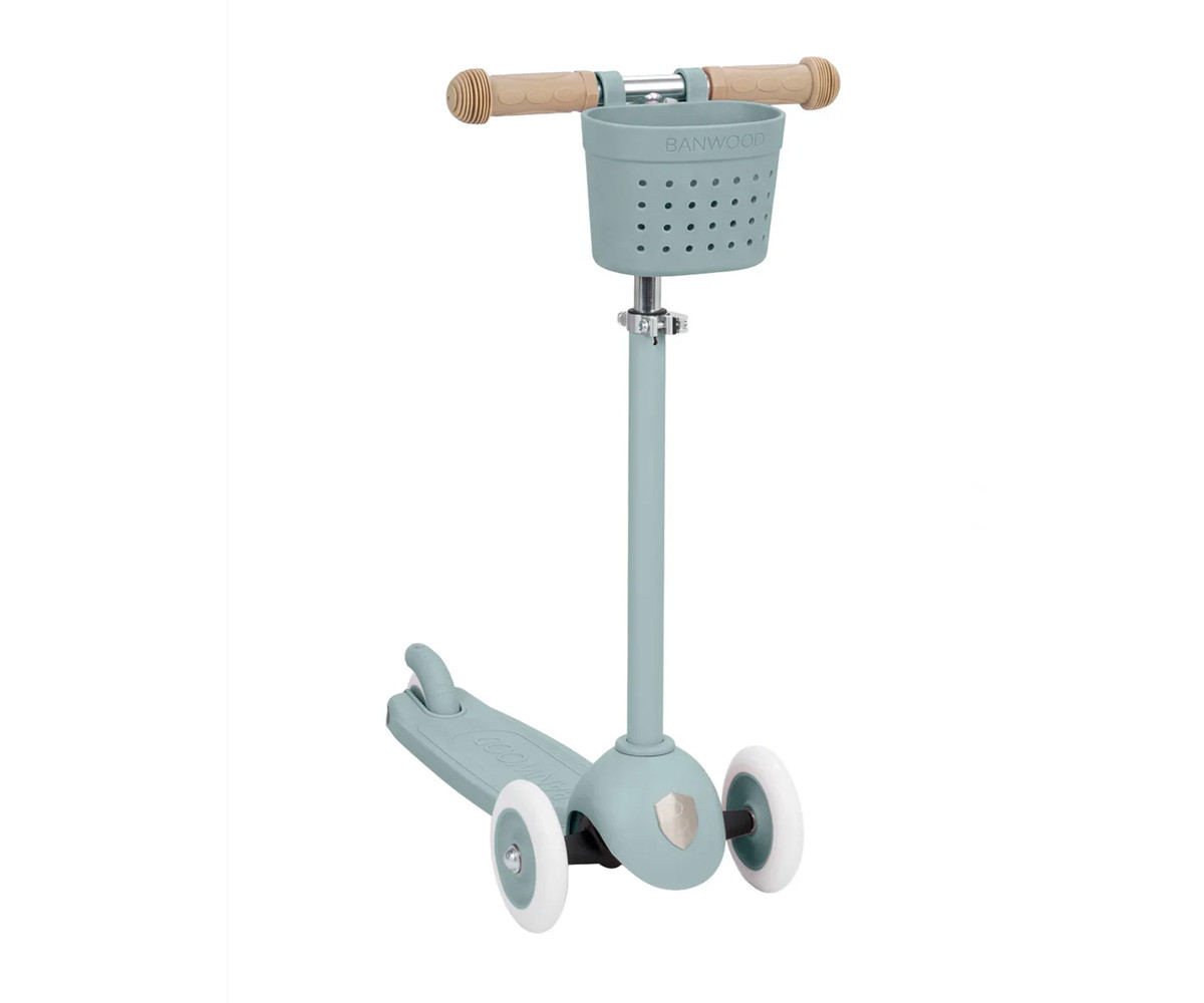 Eco Scooter Banwood + Cesta Pin & Ride Teal