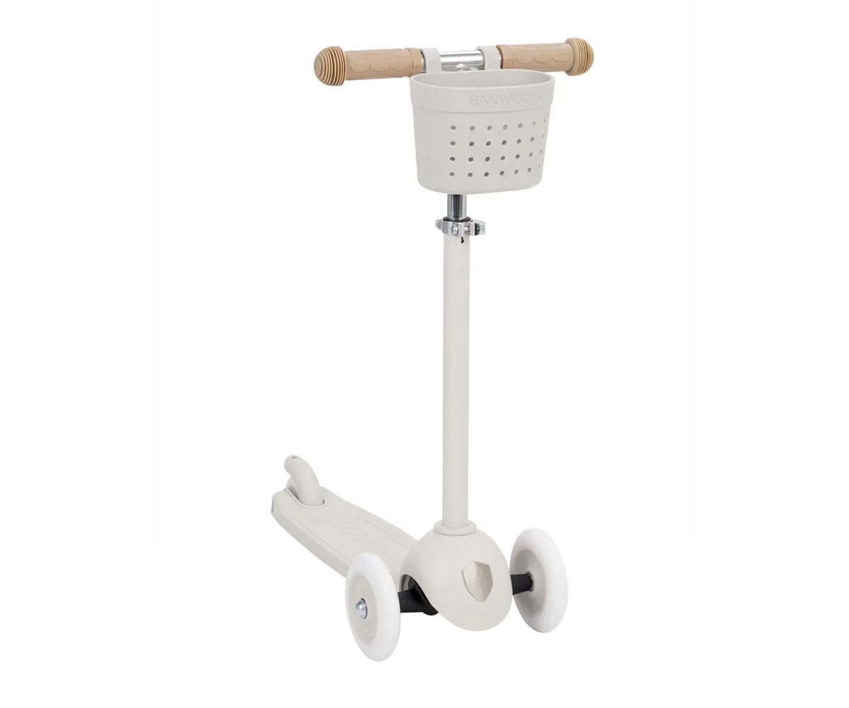 Eco Scooter Banwood + Cesta Pin & Ride Ivory