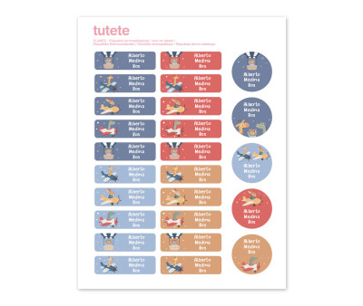25 Etiquetas para Ropa Planes