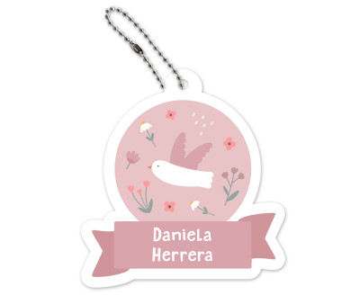 Portachiavi Personalizzato Blossom Birds