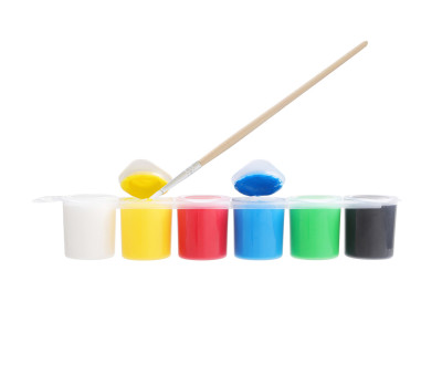 6 Vasetti Tempera Colori Primari 25 ml