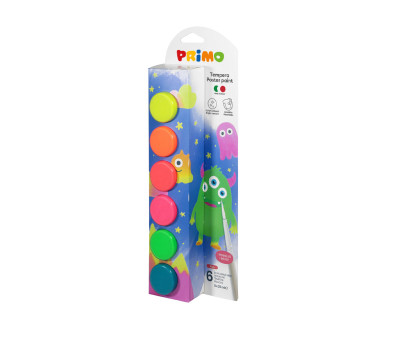 6 Botes de Témperas Neon 25ml