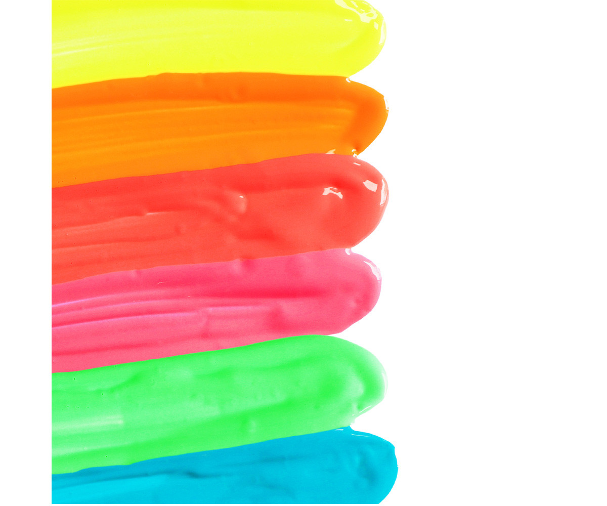 6 Botes de Témperas Neon 25ml