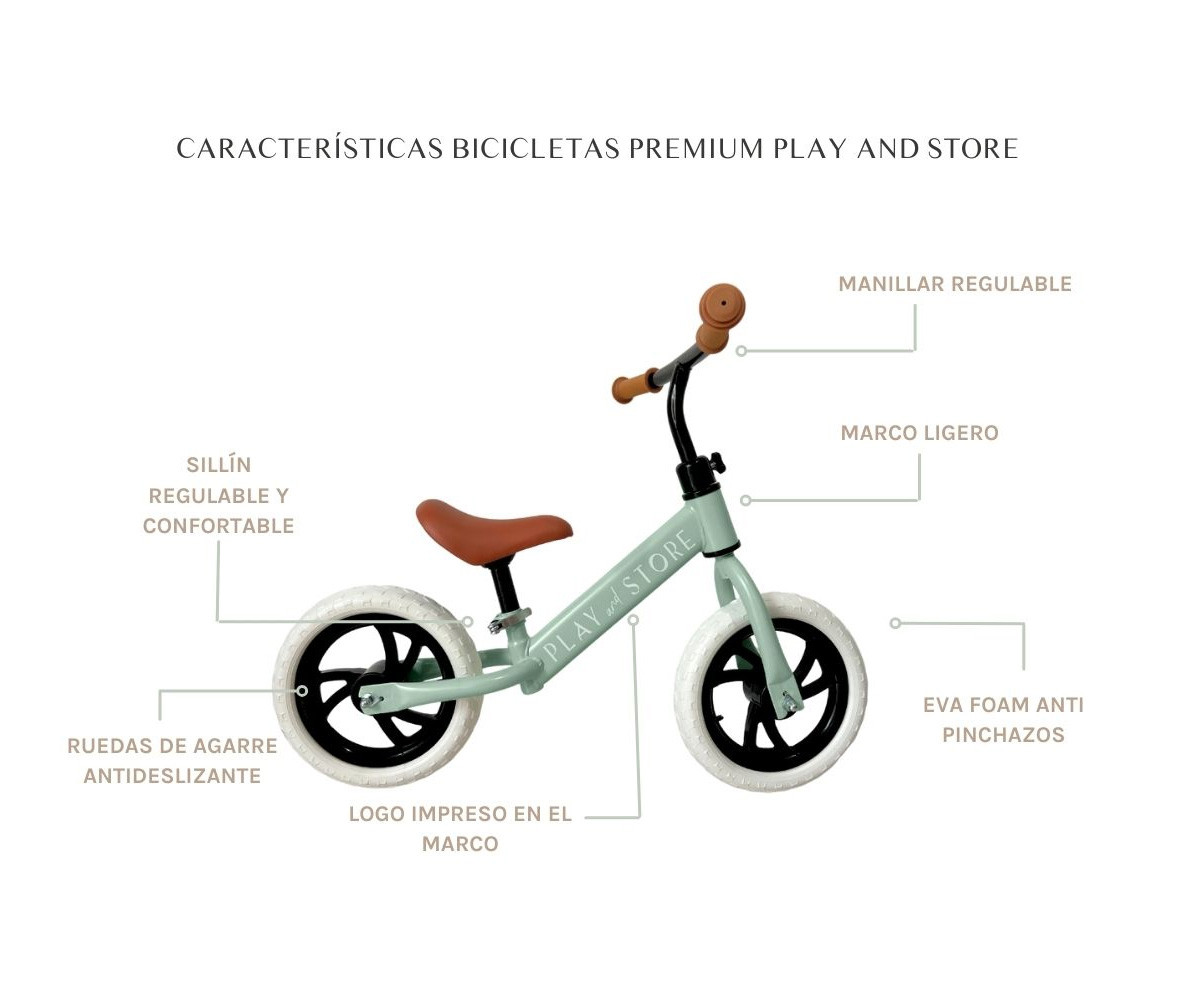 Bicicleta Equilibrio Premium Light Blue