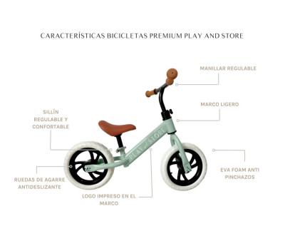 Bicicleta Equilibrio Premium Light Blue