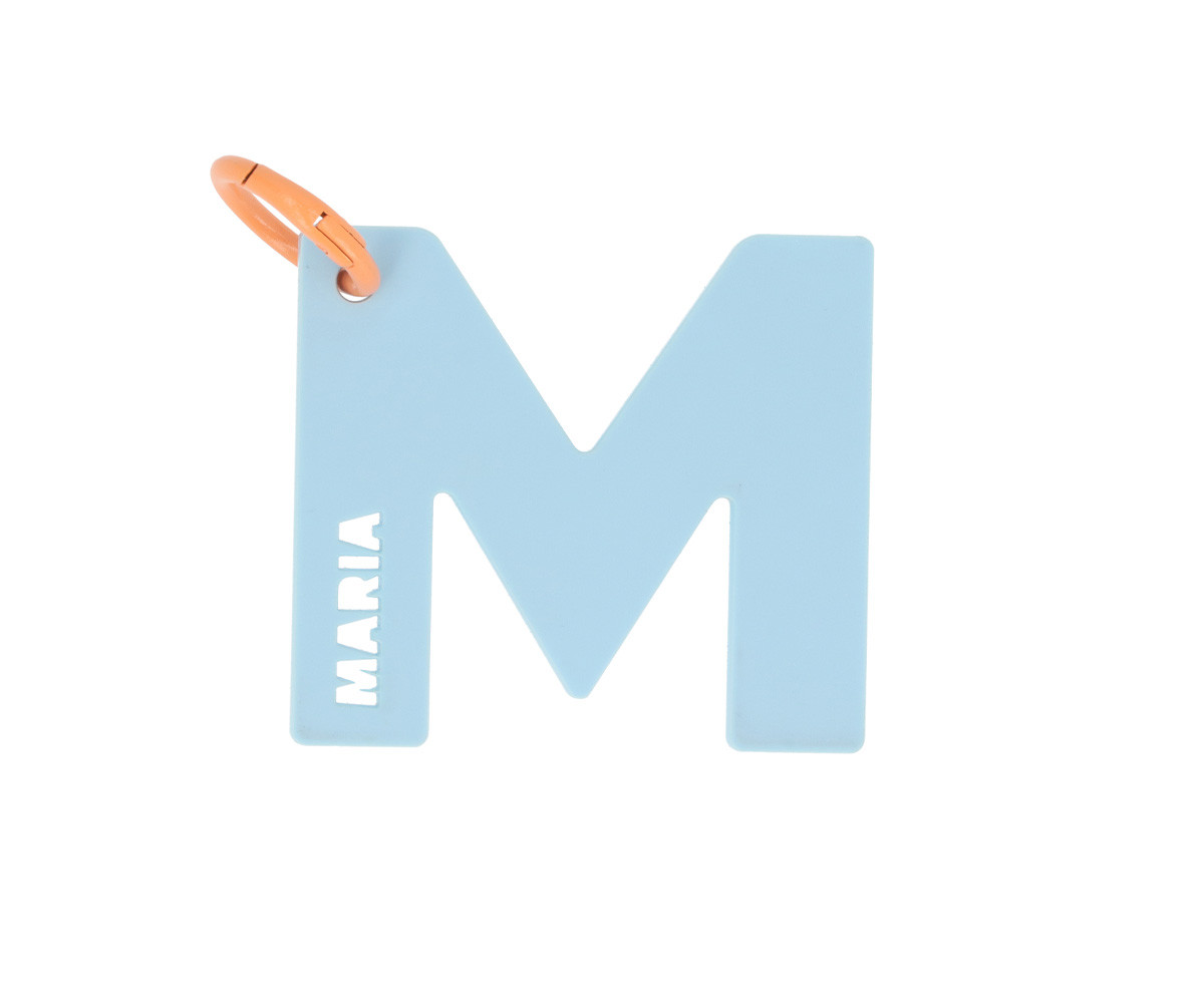 Portachiavi Metacrilato Lettera Personalizzabile Color Mix