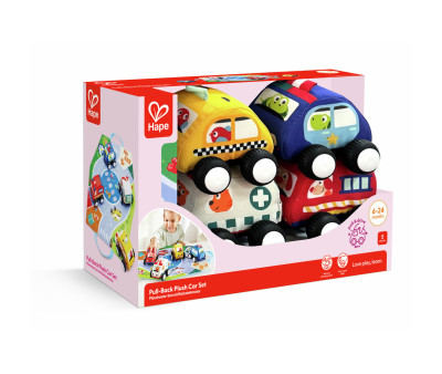 Set de Coches de Peluche con Tapiz