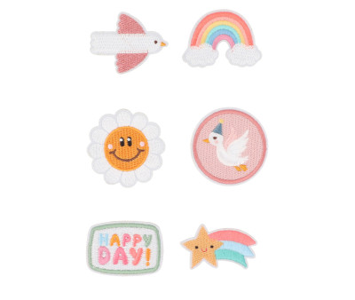 Set de Parches Textiles Autoadhesivos Happy Day