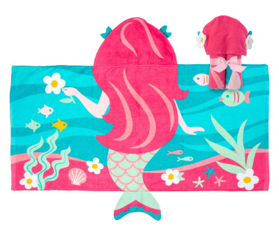Asciugamano da Spiaggia con Cappuccio Mermaid