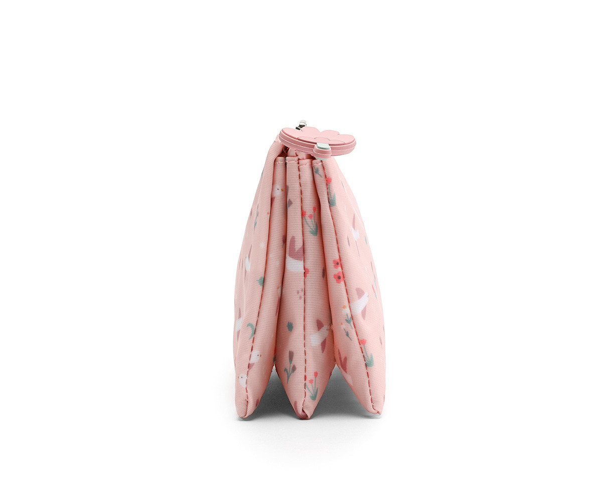Trousse à 3 Compartiments Blossom Birds Personnalisable