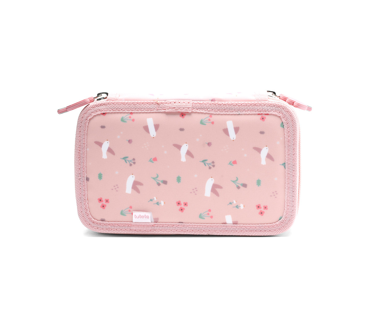 Trousse Plumier Double Blossom Birds