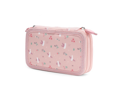 Trousse Plumier Double Blossom Birds