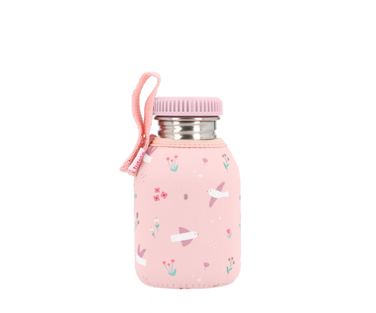 Bottiglia Acciaio Fodera Blossom Birds Personalizzabile 350ml