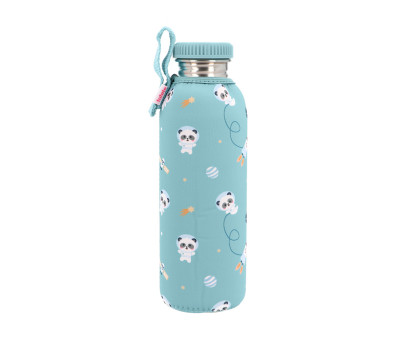 Botella Acero con Funda Pandas in Space Personalizable 750ml