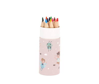 Tube de 12 Crayons de Couleur The Wooden Boy