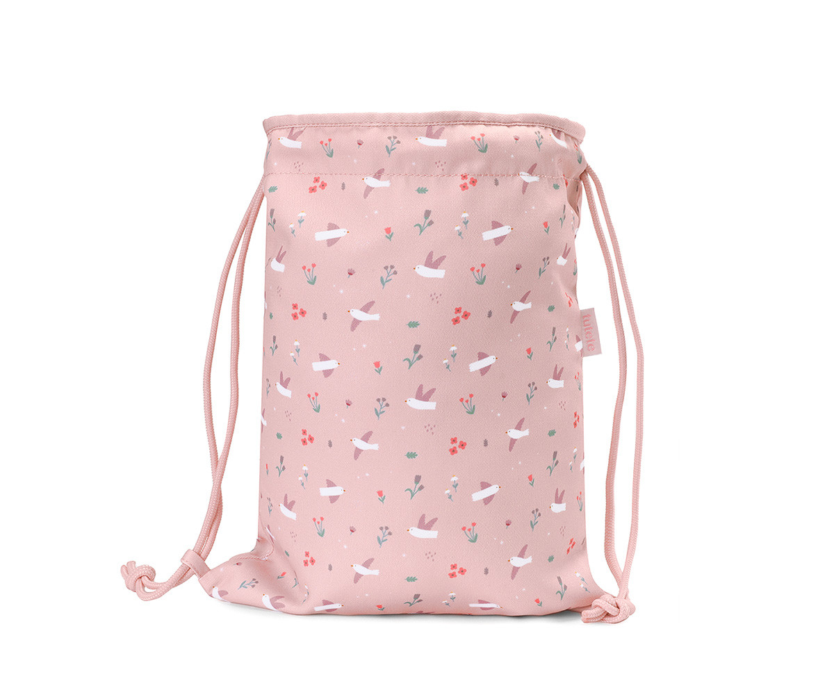 Sacca-Zaino Tela Tutete Blossom Birds Personalizzabile