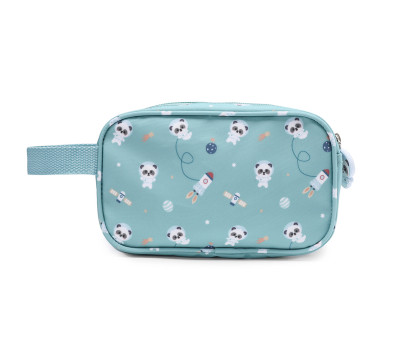 Trousse de Toilette Pandas in Space Personnalisable