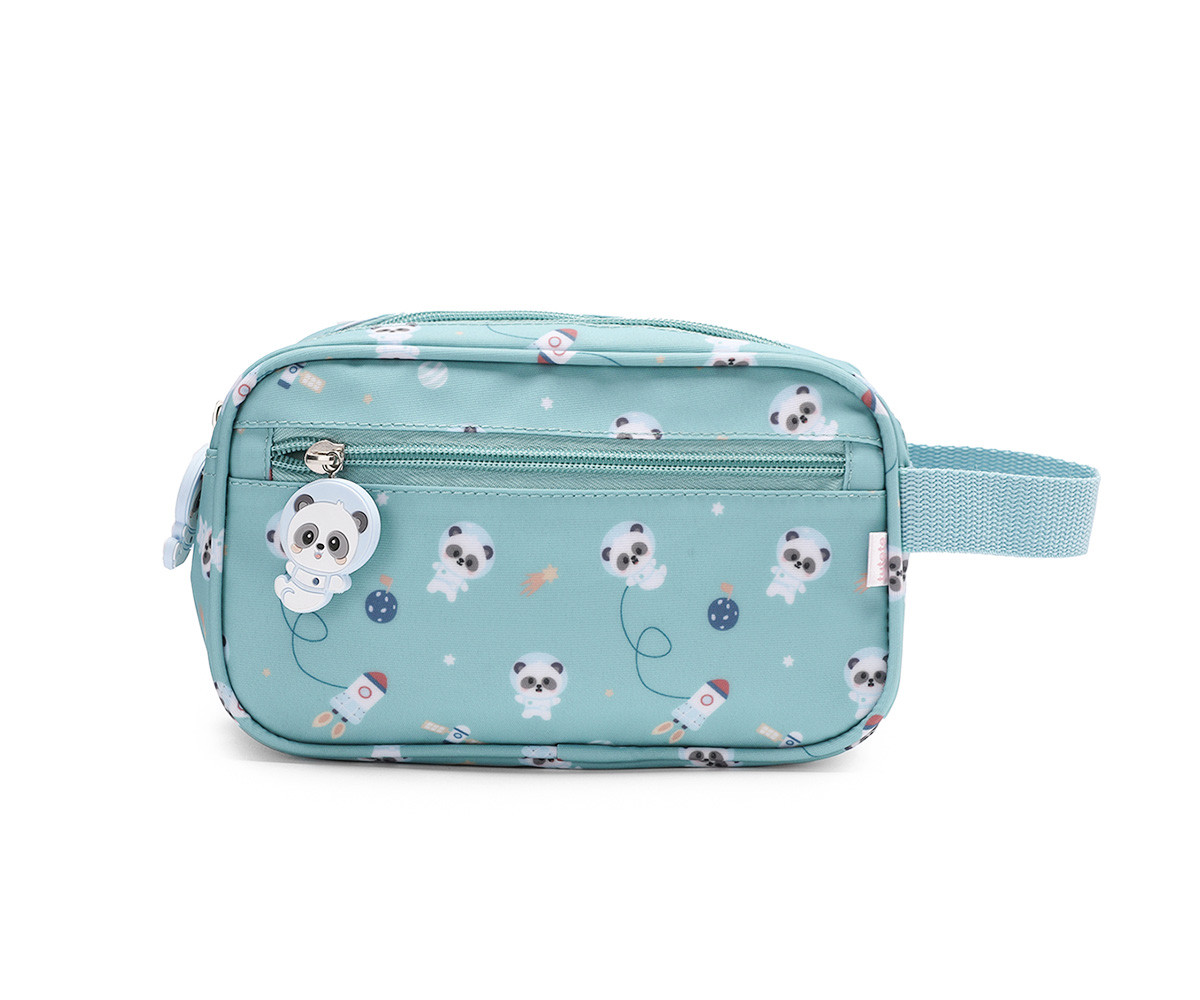 Trousse de Toilette Pandas in Space Personnalisable