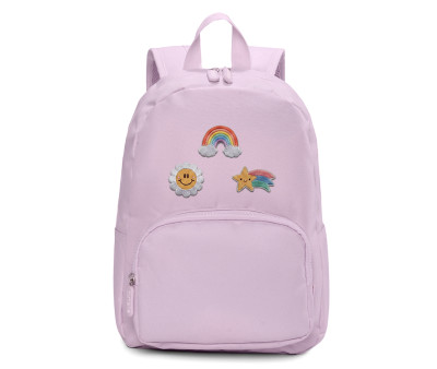 Mochila Solid Color Lavender Personalizável