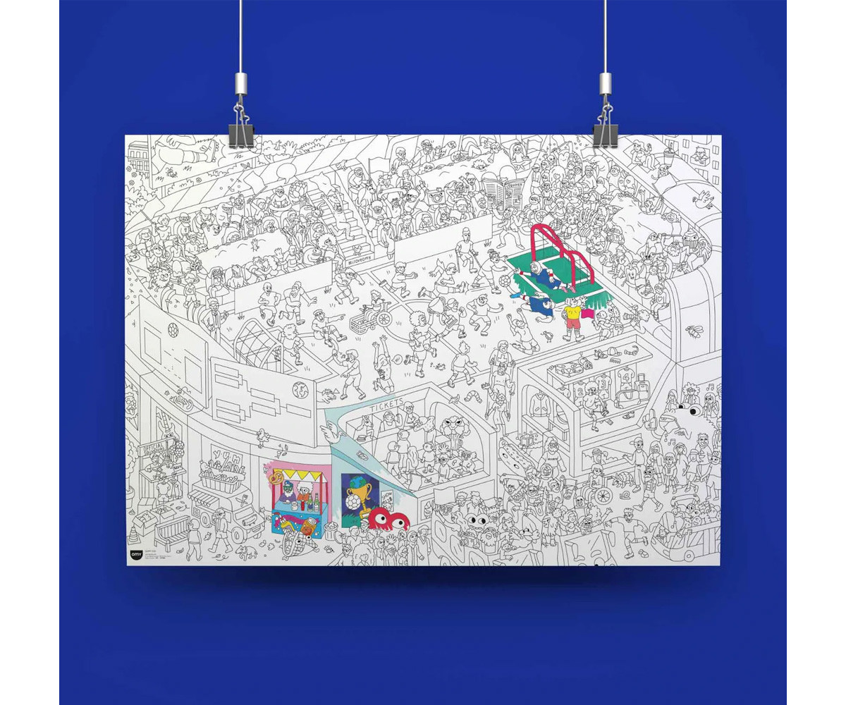 Poster XL da Colorare OMY Goal