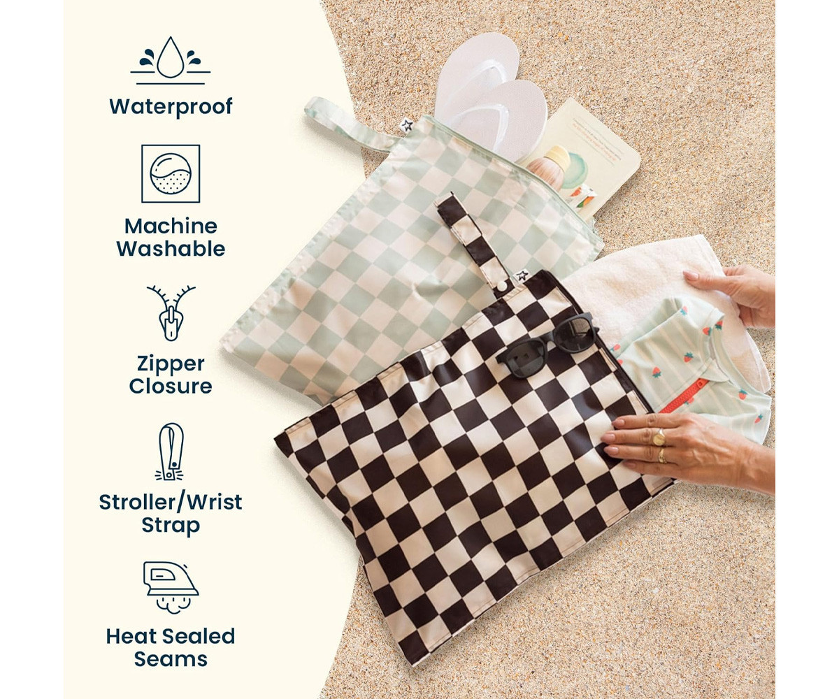 Pack 2 Bolsa Impermeables Turquesa Oliva
