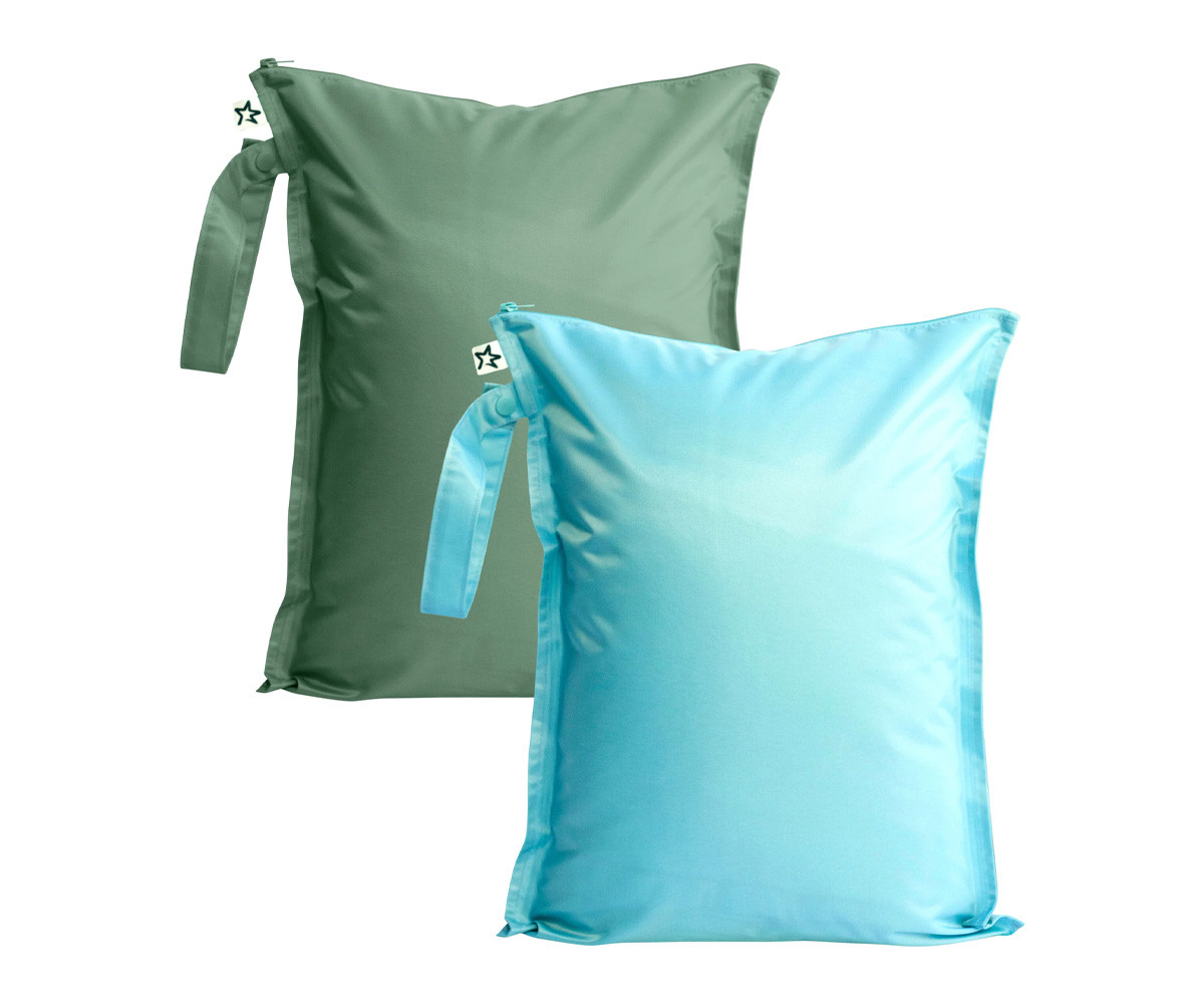 Pack 2 Bolsa Impermeables Turquesa Oliva