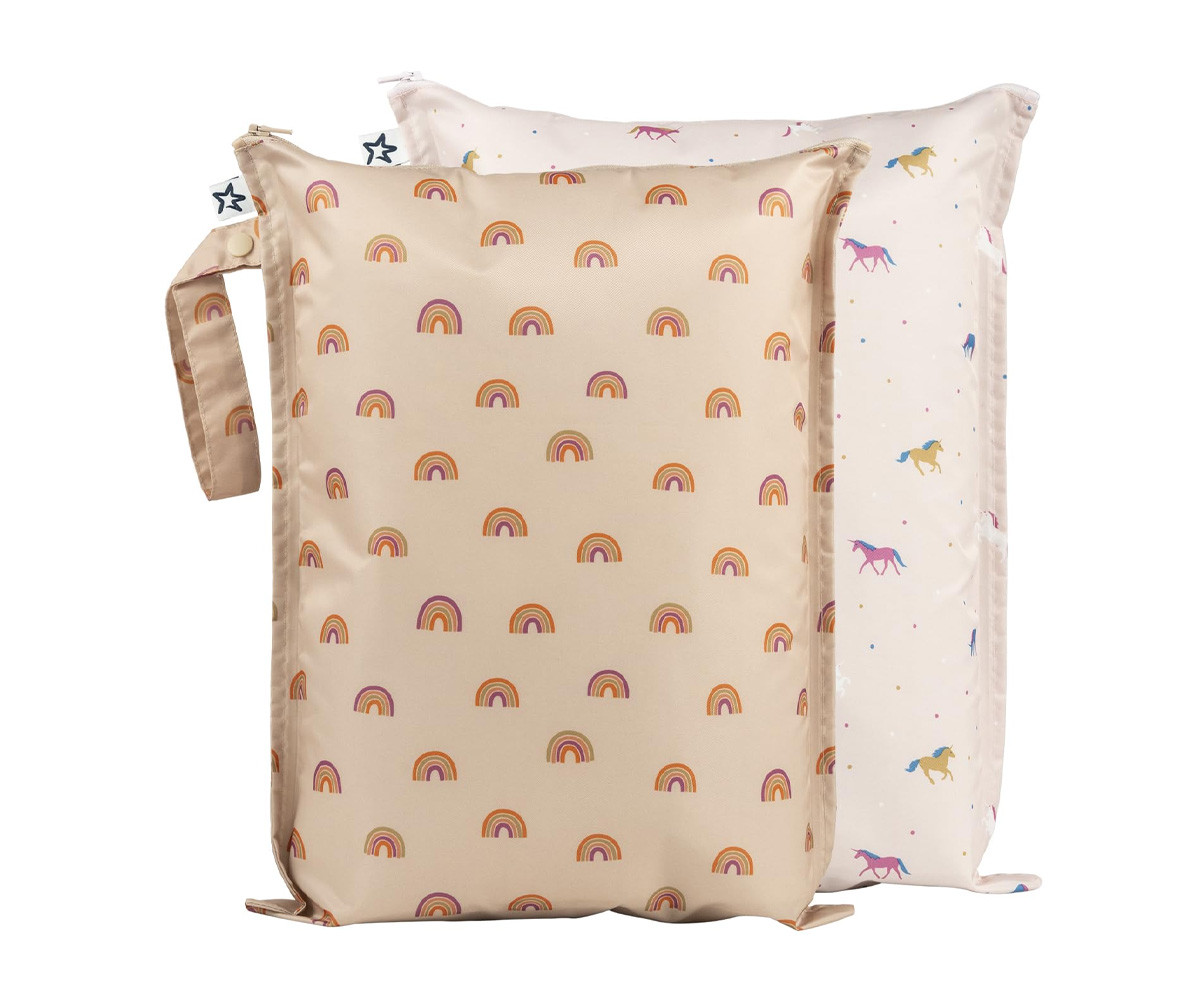 Pack 2 Bolsa Impermeables Unicorn Rainbow