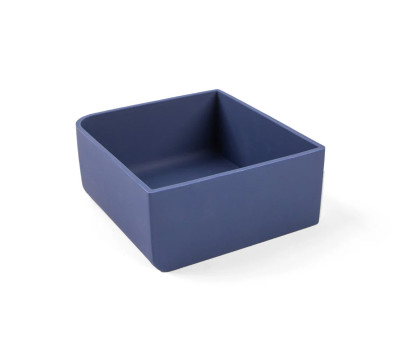 Vassoio in Silicone per Lunch Box Feast Square Navy