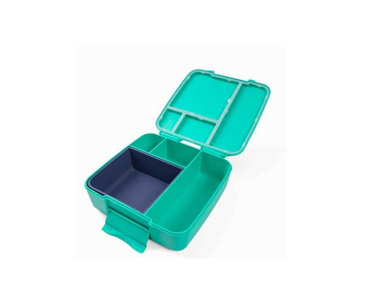 Vassoio in Silicone per Lunch Box Feast Square Navy