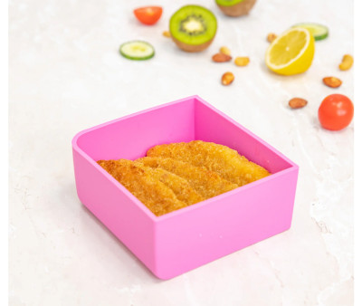 Vassoio in Silicone per Lunch Box Feast Pink Floss