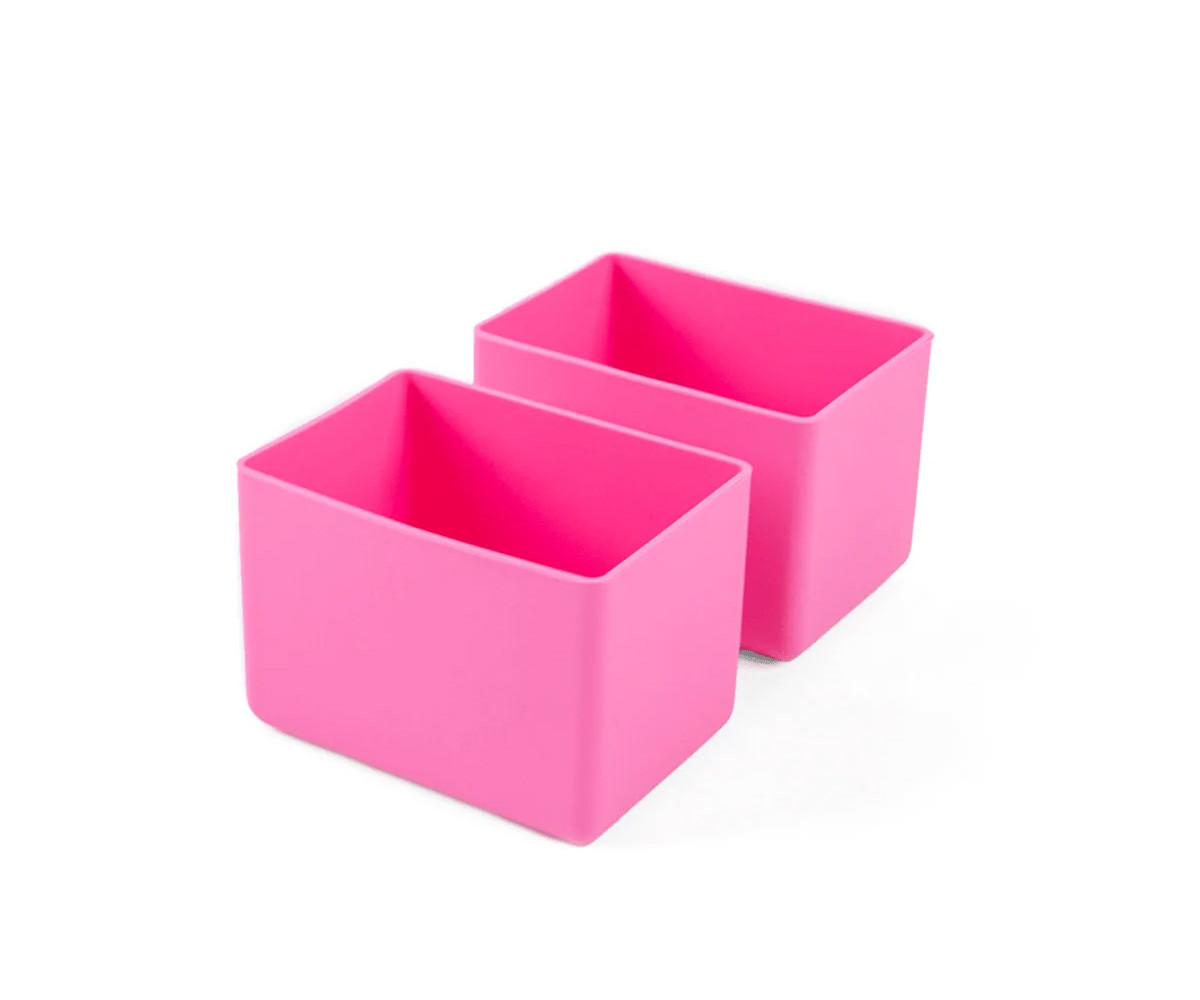 2 Vasitos de SIlicona para Cajas Feast Pink Floss