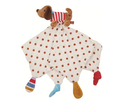 Doudou Muselina Perro Salchicha Baby Charms Personalizable