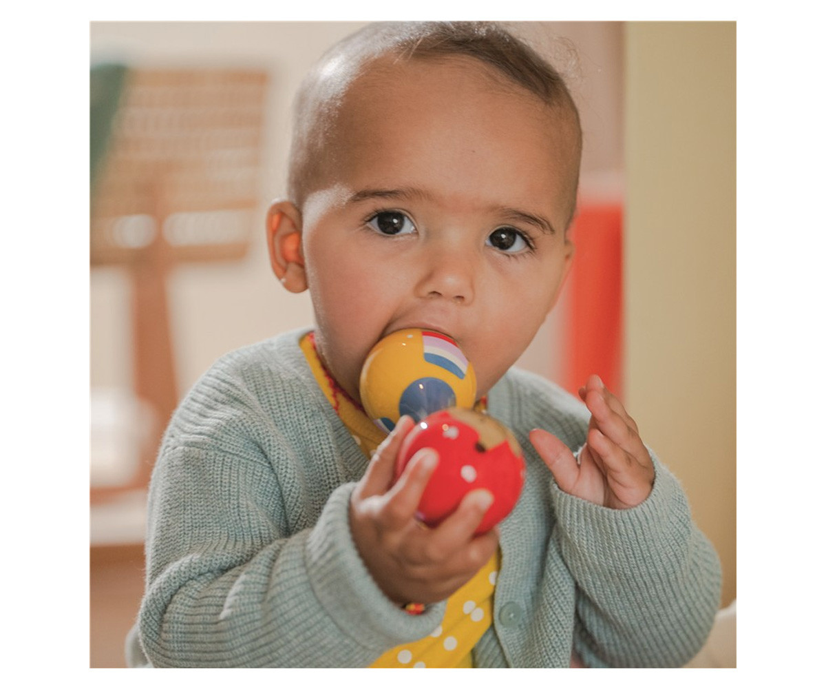 Maracas Perro Salchicha Baby Charms