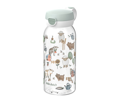Botella Plástico con Tapón Abatible Campus 600ml Little Farm