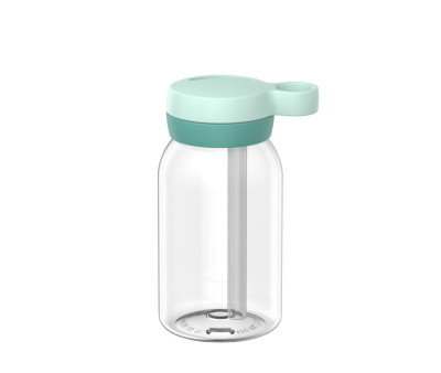 Botella de Plástico con Pajita Campus 450ml Cool Mint