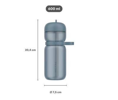 Botella Deportiva Flip 600ml Peach Orange