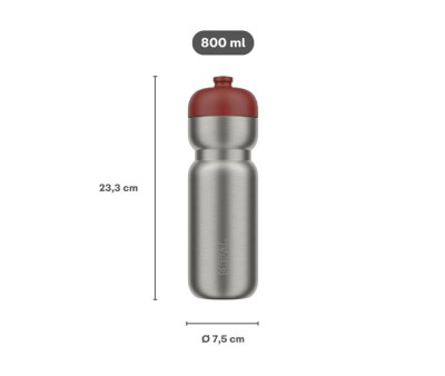 Botella Deportiva Acero Pull 800ml Moss Green