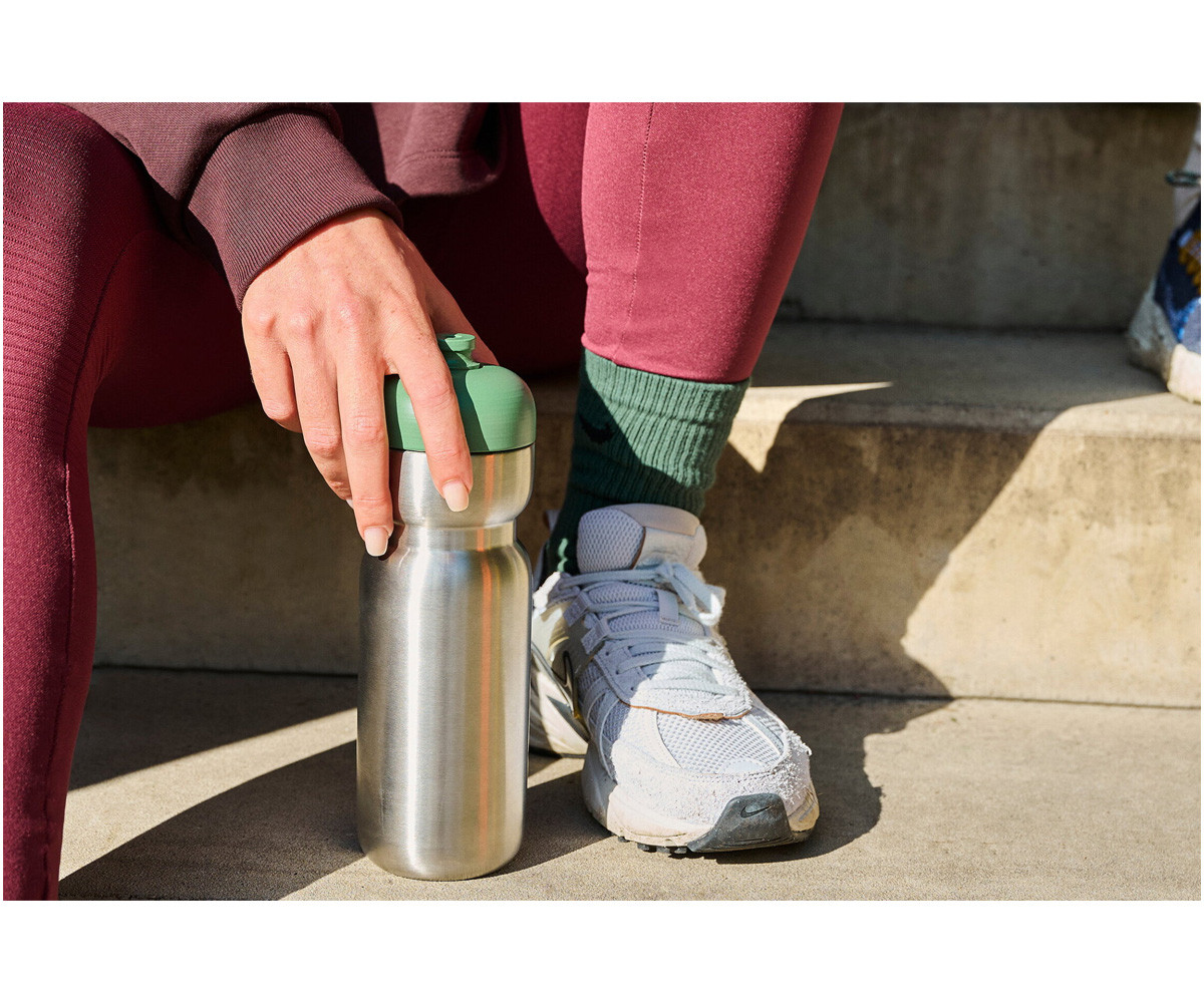 Botella Deportiva Acero Pull 800ml Moss Green