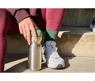 Botella Deportiva Acero Pull 800ml Moss Green