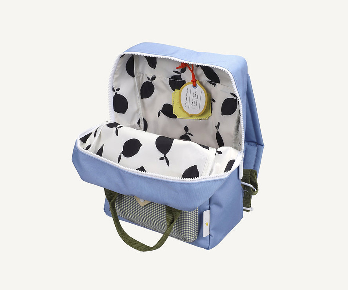 Mochila Escolar Mediana Personalizable Envelope Cloud Blue