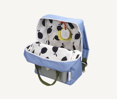 Mochila Escolar Mediana Personalizable Envelope Cloud Blue