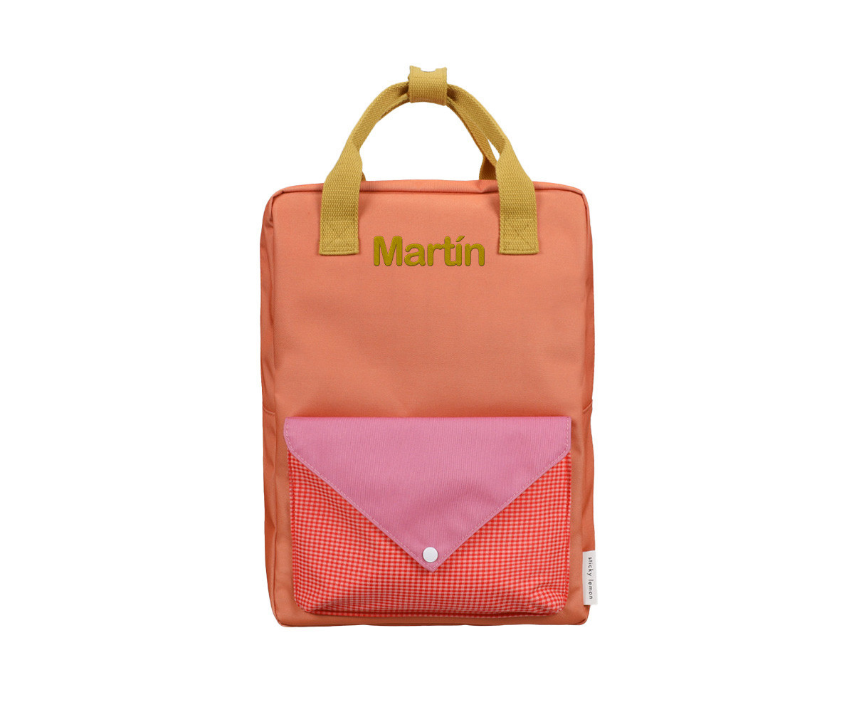 Mochila Grande Personalizable Sticky Lemon Envelope Maple Whirl
