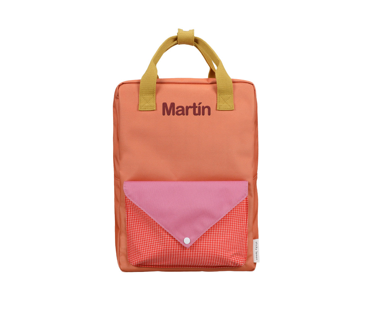 Mochila Grande Personalizable Sticky Lemon Envelope Maple Whirl
