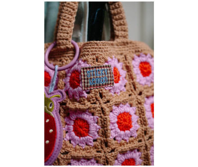 Bolso de Crochet Lemon Tree Flower Capmfire Orange