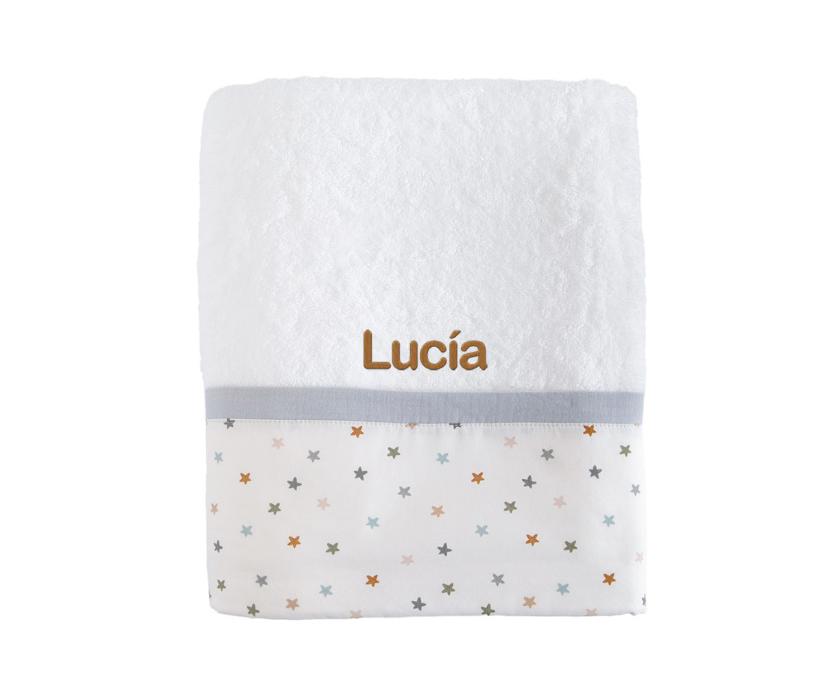 Toalla de Baño Little Stars Blue Personalizable