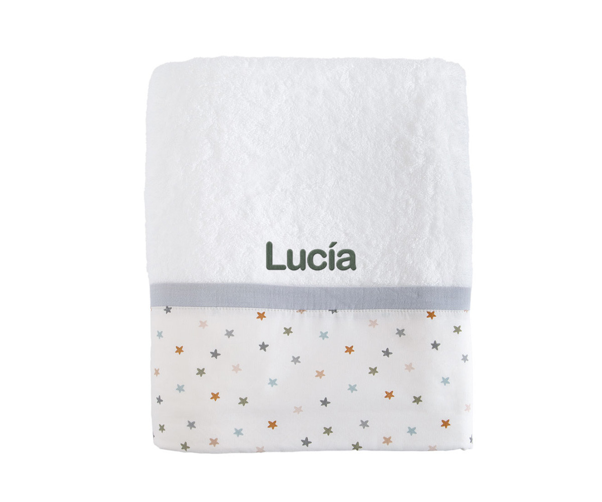 Toalla de Baño Little Stars Blue Personalizable