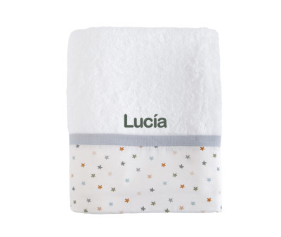 Toalla de Baño Little Stars Blue Personalizable