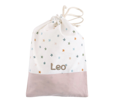 Bolsa Merienda Little Stars Pink Personalizable
