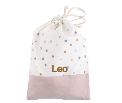 Bolsa Merienda Little Stars Pink Personalizable