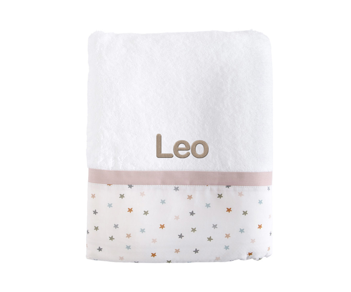 Toalla de Baño Little Stars Pink Personalizable